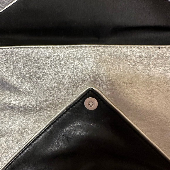 Express Clutch - black, white, silver, chain, - Picture 7 of 7